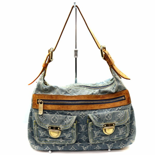 22 3922 1 Louis Vuitton Baggy PM Handbag Denim Blue