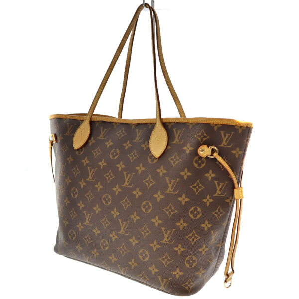 22 3968 2 Louis Vuitton Neverfull MM Tote Bag Monogram Canvas Brown