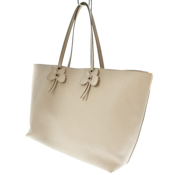 22 4030 2 Bottega Veneta Tote Bag Leather White Off White