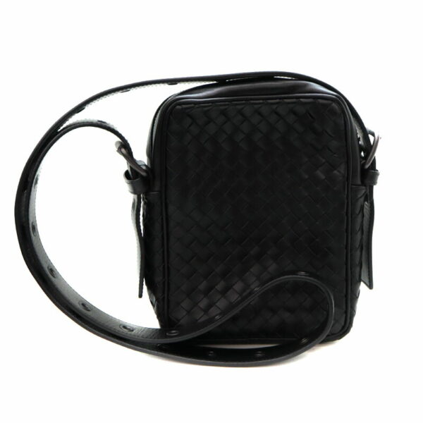 22 4337 2 Bottega Veneta Shoulder Bag Leather Black