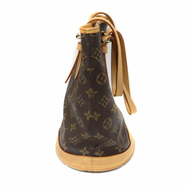 22 4439 4 Louis Vuitton Bucket PM Shoulder Bag Monogram Canvas Brown