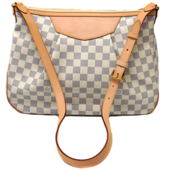 22 4442 2 Louis Vuitton Syracuse MM Damier Azur Shoulder Bag