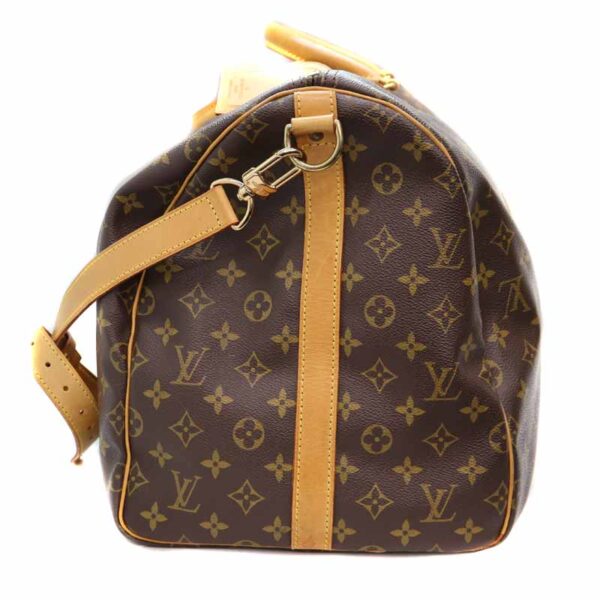 22 4663 3 Louis Vuitton Keepall Bandouliere 55 Travel Bag Canvas Brown