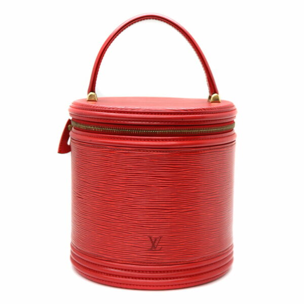 22 4798 1 Louis Vuitton Cannes Handbag Epi Leather Red