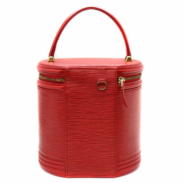 22 4798 2 Louis Vuitton Cannes Handbag Epi Leather Red