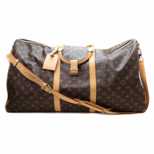 22 4868 1 Louis Vuitton Keepall Bandouliere 60 Bag Canvas Brown