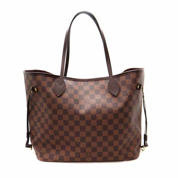 22 4910 1 Louis Vuitton Neverfull MM Tote Bag Canvas Brown