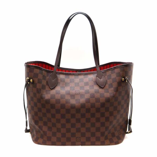 22 4910 2 Louis Vuitton Neverfull MM Tote Bag Canvas Brown