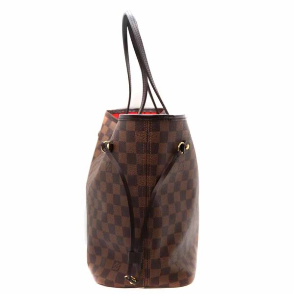 22 4910 3 Louis Vuitton Neverfull MM Tote Bag Canvas Brown