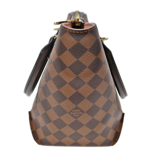 22 518 3 Louis Vuitton Kaisato Tote PM Handbag Damier Canvas Brown Pink