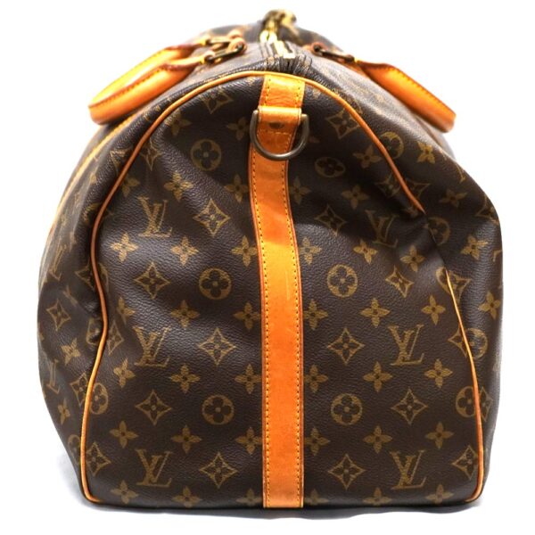 22 5209 3 Louis Vuitton Keepall Bandouliere 55 Monogram Canvas Bag Brown