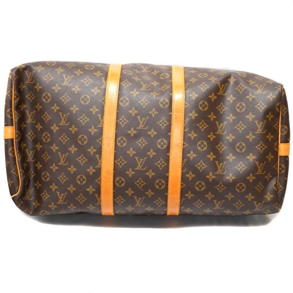 22 5209 5 Louis Vuitton Keepall Bandouliere 55 Monogram Canvas Bag Brown