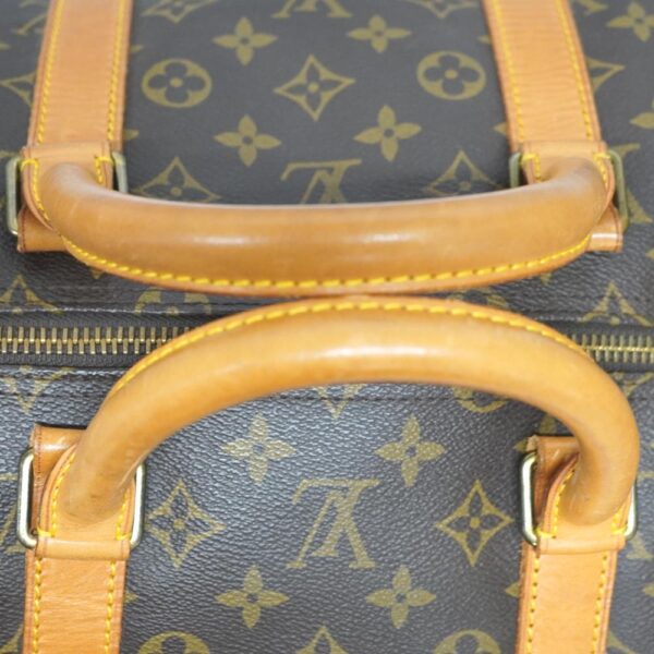 22 5209 8 Louis Vuitton Keepall Bandouliere 55 Monogram Canvas Bag Brown