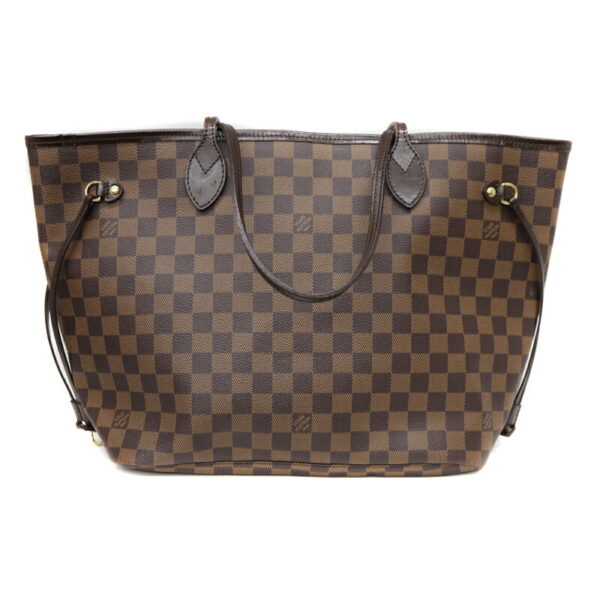 22 5244 1 1 Louis Vuitton Neverfull MM Tote Bag Damier Canvas Brown