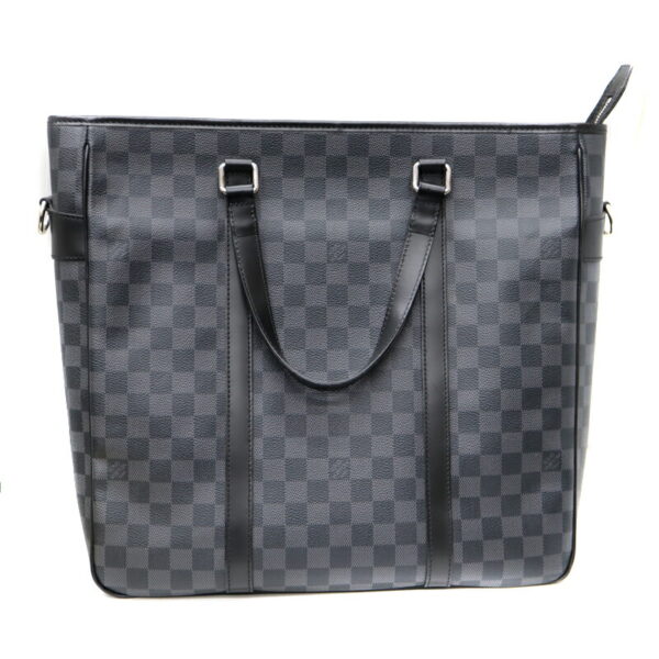 22 5509 2 Louis Vuitton Tadao 2WAY Bag Damier Canvas Graphite Black