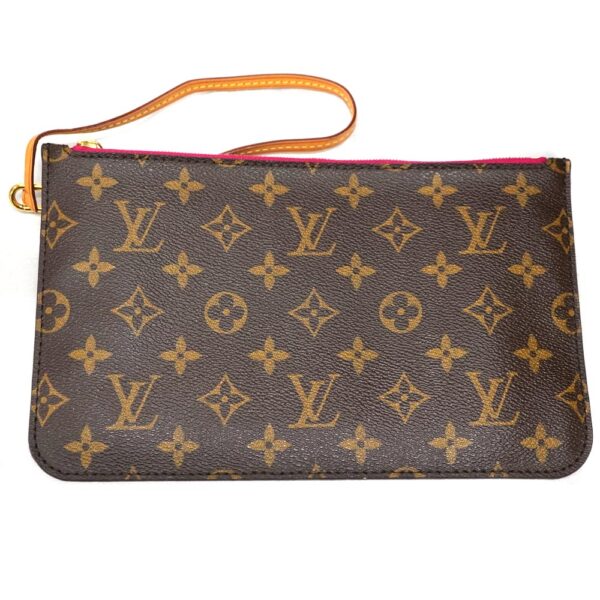 22 5519 16 Louis Vuitton Neverfull MM Monogram Canvas Tote Bag Pivoine Pink