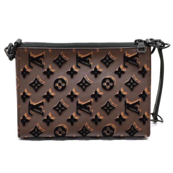 22 5675 1 Louis Vuitton Triangle Messenger Bag Monogram Taffetage Brown