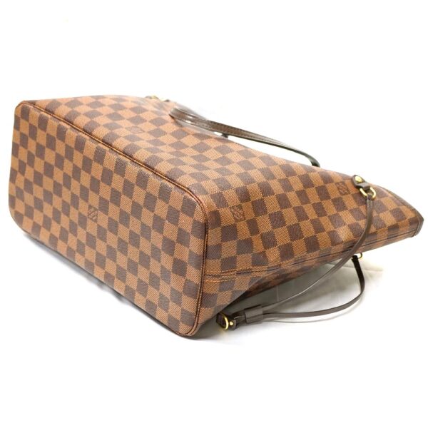 22 5694 6 Louis Vuitton Neverfull MM Damier Ebene Canvas Tote Bag Brown