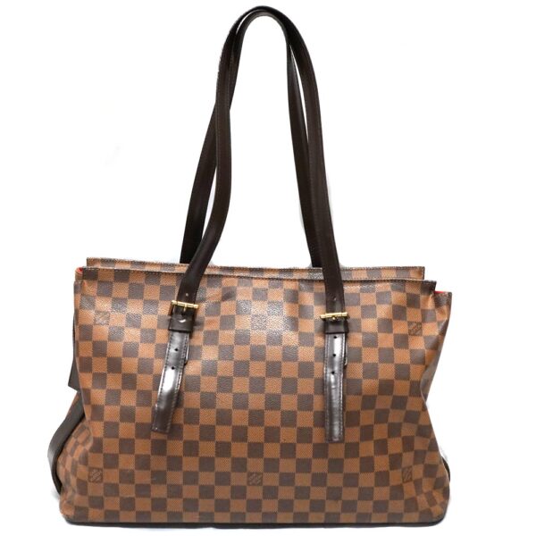 22 5763 1 Louis Vuitton Chelsea Tote Bag Damier Ebene Canvas Brown