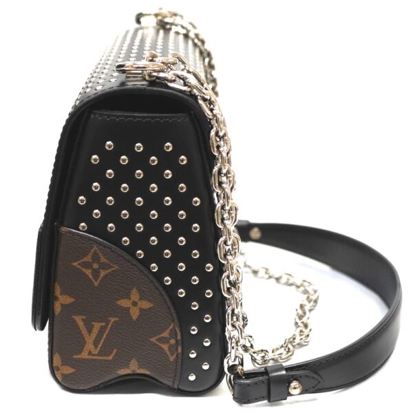 22 6033 4 Louis Vuitton Twist MM Leather V Lock Studs Multicolor Black