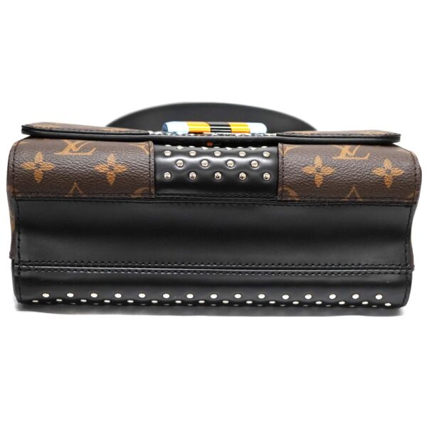 22 6033 5 Louis Vuitton Twist MM Leather V Lock Studs Multicolor Black