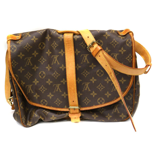 22 605 2 Louis Vuitton Saumur 35 Shoulder Bag Monogram Canvas Brown