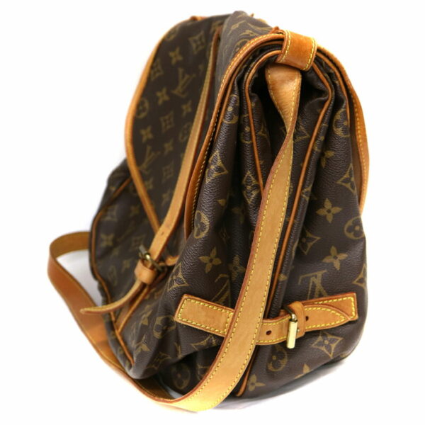 22 605 4 Louis Vuitton Saumur 35 Shoulder Bag Monogram Canvas Brown