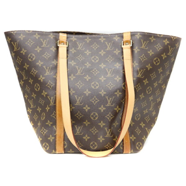 22 6419 1 Louis Vuitton Shopping Handbag Canvas Brown