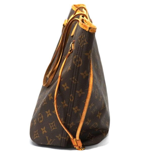 22 6650 3 Louis Vuitton Neverfull MM Tote Bag Monogram Canvas Brown Beige