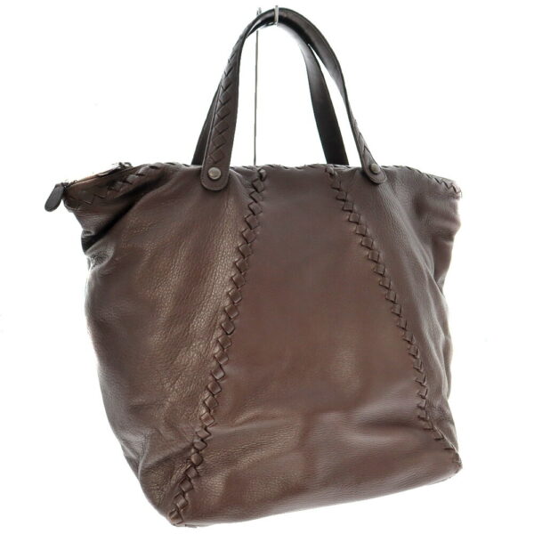 22 6674 1 Bottega Veneta Tote Bag Leather Brown