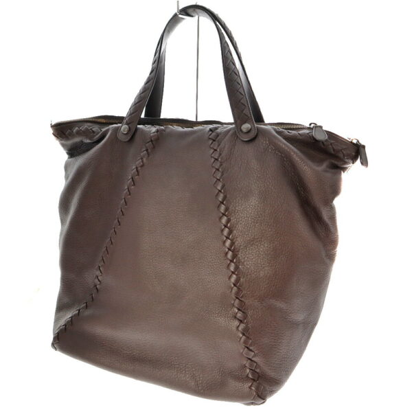 22 6674 2 Bottega Veneta Tote Bag Leather Brown