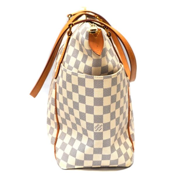 22 6693 3 Louis Vuitton Totally MM Tote Bag Damier Azur Canvas White