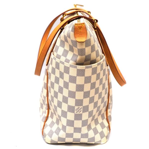 22 6693 4 Louis Vuitton Totally MM Tote Bag Damier Azur Canvas White