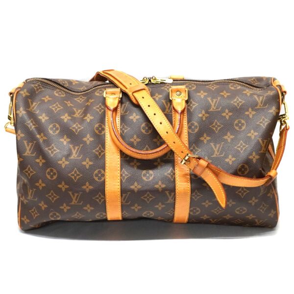 22 6820 1 Louis Vuitton Keepall Bandouliere 45 Travel Bag Monogram Canvas Brown