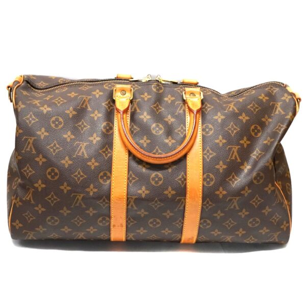 22 6820 2 Louis Vuitton Keepall Bandouliere 45 Travel Bag Monogram Canvas Brown