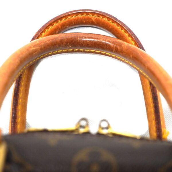 22 6900 7 Louis Vuitton Deauville Bowling Vanity Monogram Canvas Brown