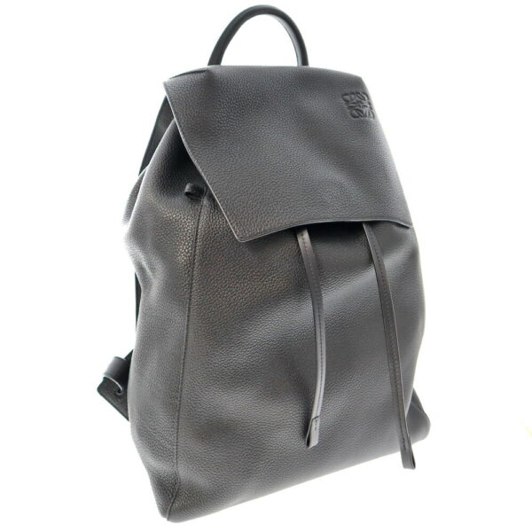 22 6943 1 Loewe Anagram Leather Backpack Black