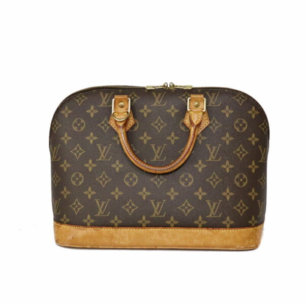 22 7019 1 Louis Vuitton Alma Handbag Monogram Canvas Brown