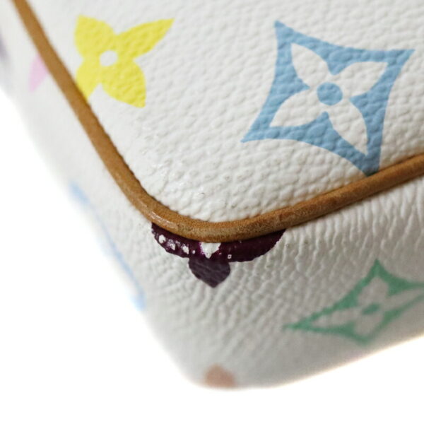 22 7065 6 Louis Vuitton Pochette Accessory Pouch Multicolor White