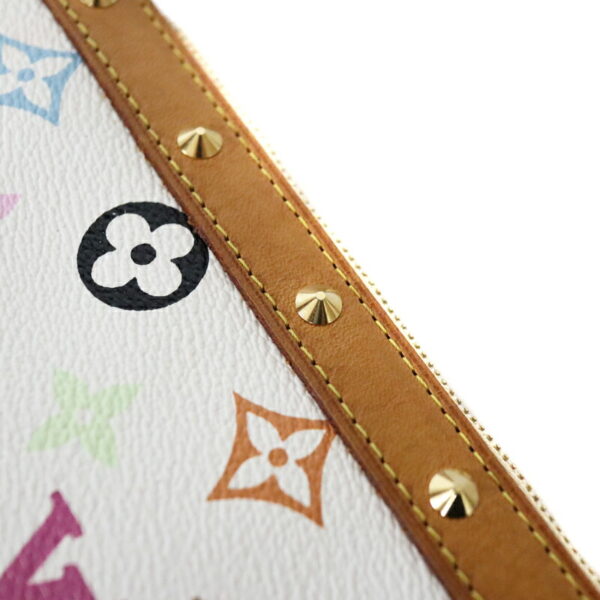 22 7065 8 Louis Vuitton Pochette Accessory Pouch Multicolor White