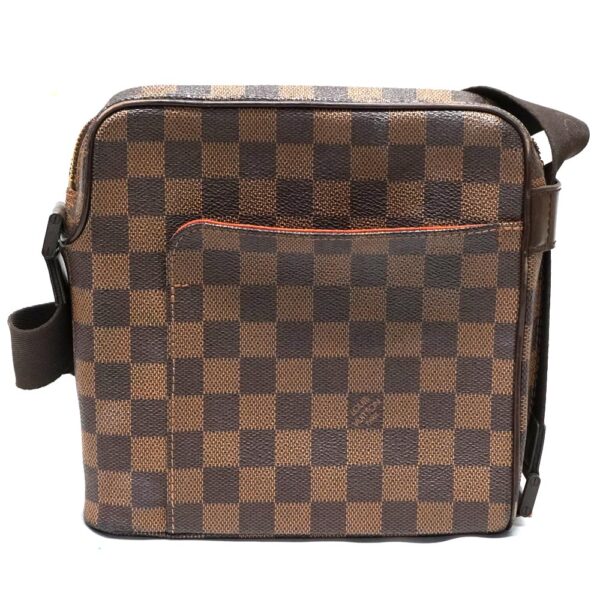 22 7289 1 Louis Vuitton Olaf PM Shoulder Bag Damier Ebene Brown