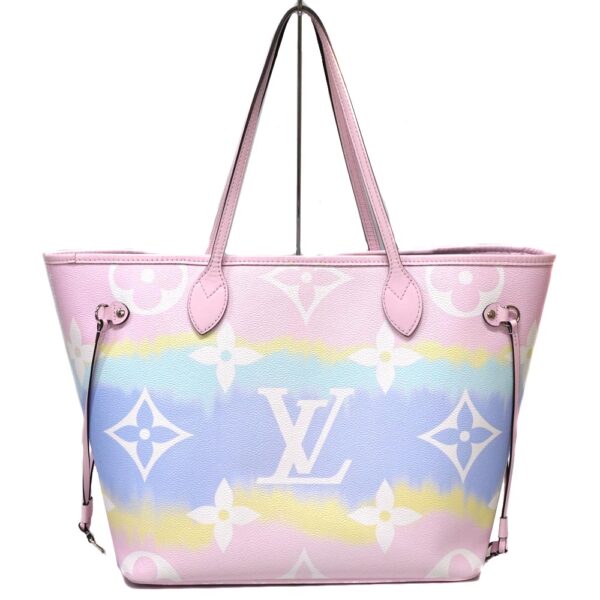 22 7344 1 Louis Vuitton Neverfull MM LV Escal Pastel White Pink