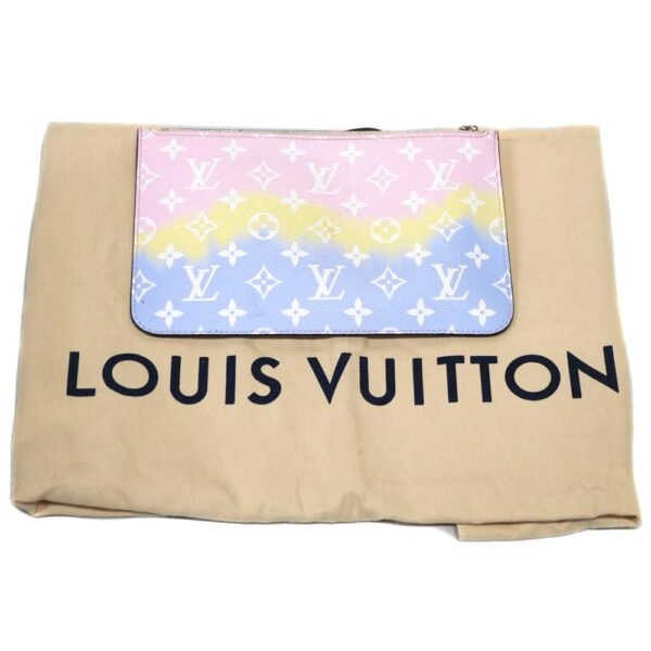 22 7344 16 Louis Vuitton Neverfull MM LV Escal Pastel White Pink