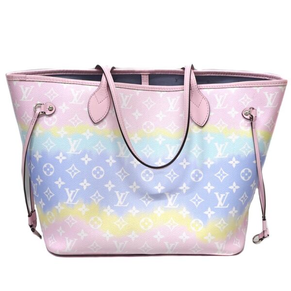 22 7344 2 Louis Vuitton Neverfull MM LV Escal Pastel White Pink