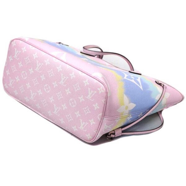 22 7344 6 Louis Vuitton Neverfull MM LV Escal Pastel White Pink