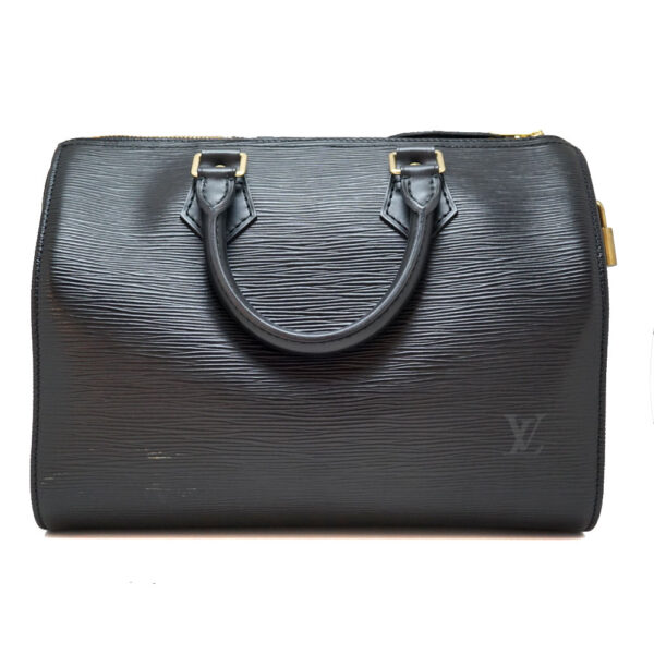 22 7374 Louis Vuitton Speedy 25 Epi Black Leather