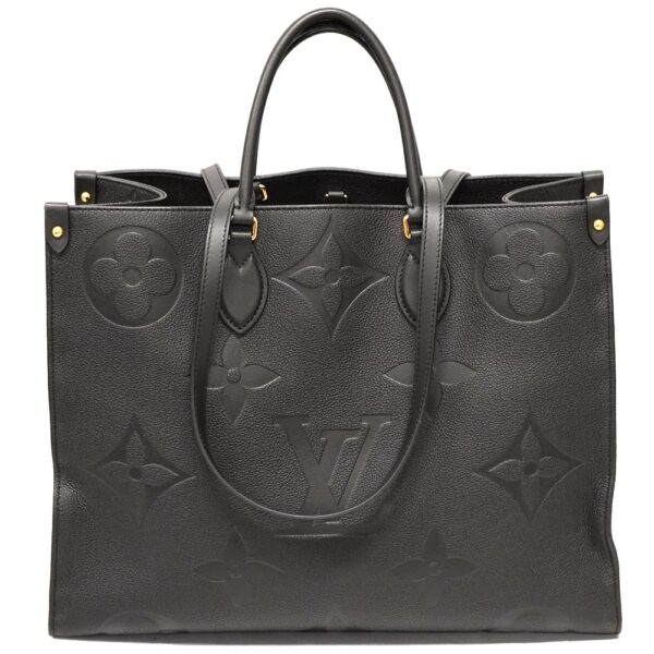 22 7990 2 Louis Vuitton On the Go GM Empreinte 2WAY Bag Black Noir