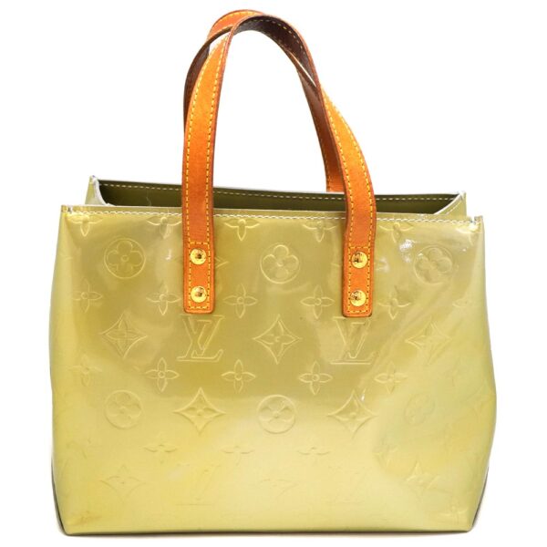 22 8023 2 Louis Vuitton Lead PM Handbag Monogram Vernis Green Gris