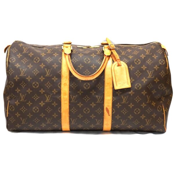 22 8571 1 Louis Vuitton Keepall 50 Bag Monogram Canvas Brown