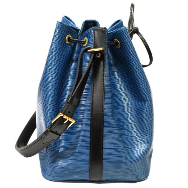 22 8809 3 Louis Vuitton Petit Noe Shoulder Bag Epi Leather Toledo Blue Black